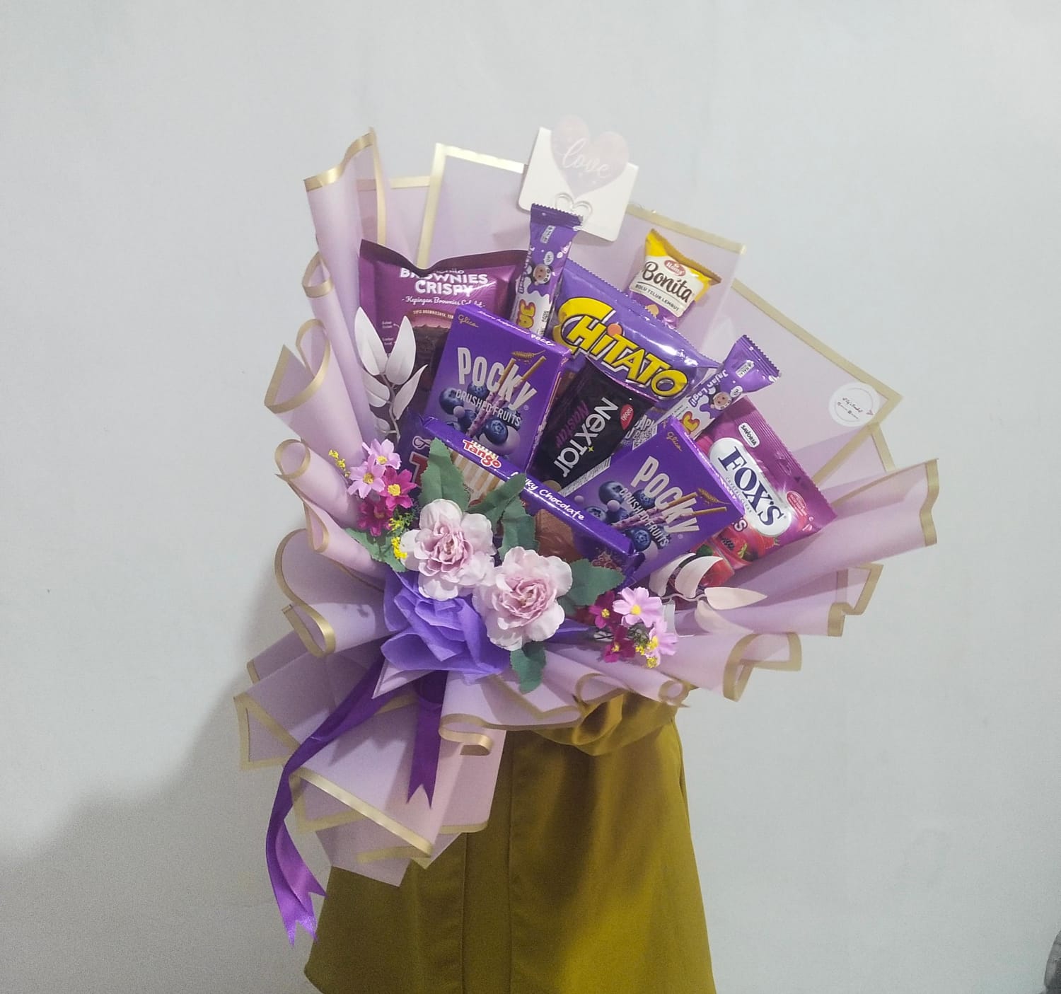 Buket Cokelat Ungu